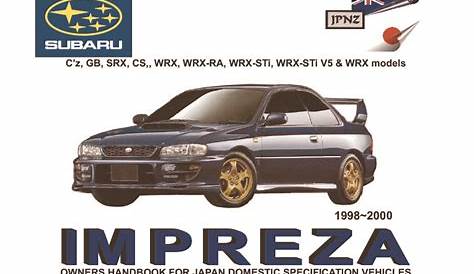 subaru impreza owners manual