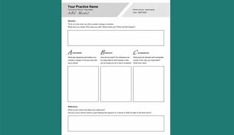 CBT Problem Solving Worksheet Editable Fillable Printable PDF