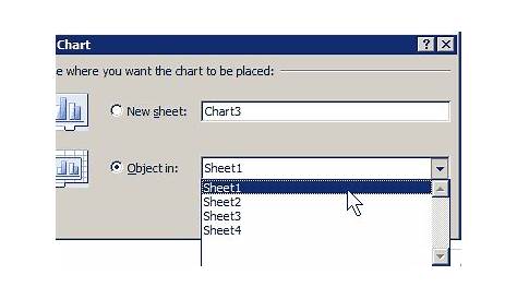 How to Move a Chart to a New or Different Worksheet