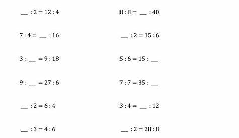 simplifying ratio worksheet grade 5