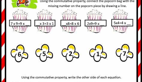 multiplication associative property worksheets