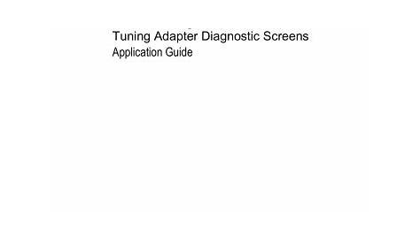 Understanding the Cisco STA1520 Tuning Adapter Diagnostic | Manualzz