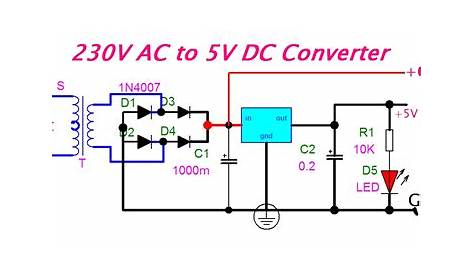 eeetricks.blogspot.com: 230V AC to 5V DC Converter Circuit diagram