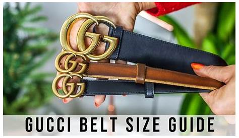 gucci belt sizes chart