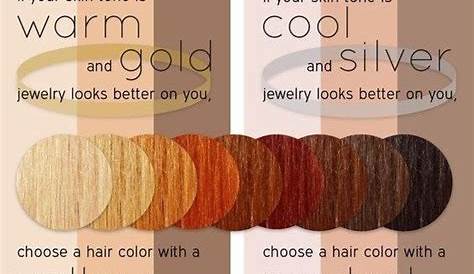 warm hair colors for your skin tone chart