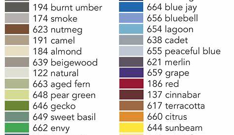 roppe cove base color chart