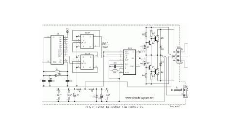 50W Inverter 12VDC to 220VAC | Electronic Schematic Diagram