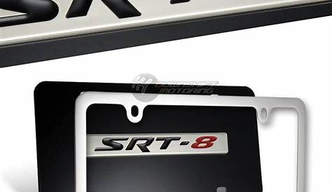 Sell Dodge Charger SRT-8 Black Stainless Steel License Plate Frame