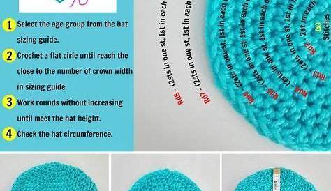 How to Crochet Basic Hat in Any Size - free pattern & tutorial