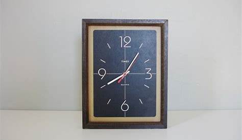 timex wall clock by industrialrelic on Etsy