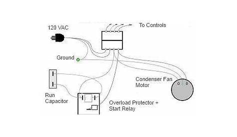 refrigerator compressor circuit diagram
