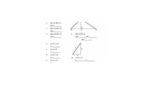 Pythagorean Theorem Worksheet for 9th - 12th Grade | Lesson Planet