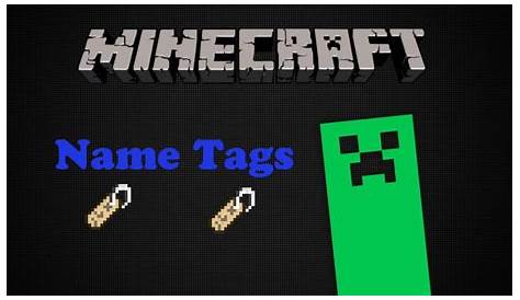 how to use name tag in minecraft