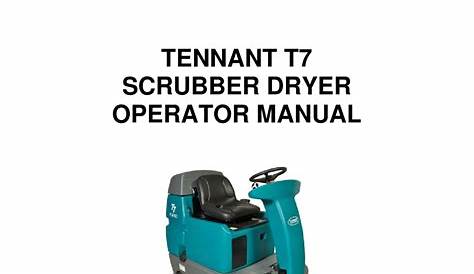 TENNANT T7 OPERATOR'S MANUAL Pdf Download | ManualsLib