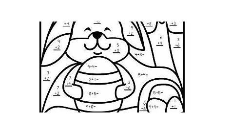 math 1st grade coloring worksheet