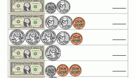 money and coins worksheet