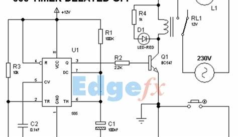On Off Timer Relay Circuit Diagram