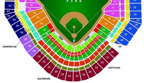 Comerica Park Seating Chart - In Play! magazine