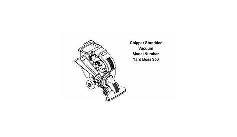 White Chipper Shredder Operators Manual # yardboss 950 | eBay