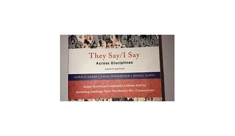 they say i say with readings 5th edition pdf