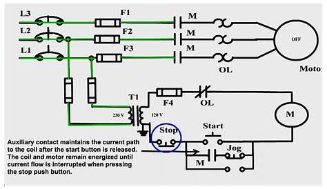 start stop push button wiring diagram