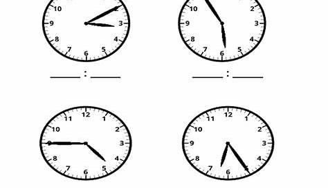 tell time worksheets for kindergarten
