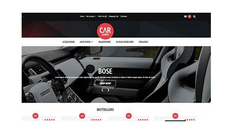 15 Quality Ecommerce Templates & Themes for Car Audio Online Stores