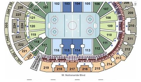 Nationwide Arena Tickets in Columbus Ohio, Nationwide Arena Seating