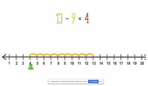 Subtraction to 20 Number Lines - YouTube