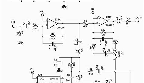 guitar pedal tone control schematic