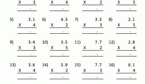 math worksheet grade 5 multiplication