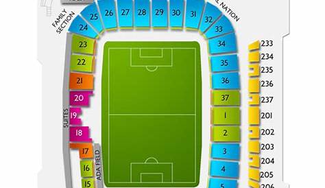 seating chart rio tinto stadium