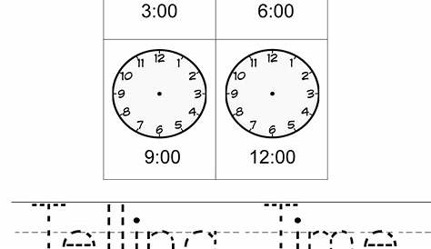 printable worksheets for telling time