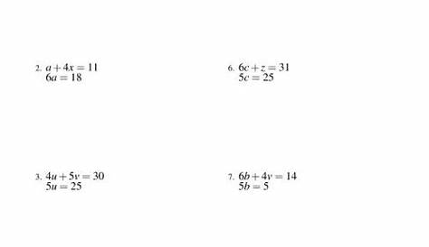 systems of 3 equations worksheets