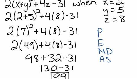 Evaluating Expressions with Substitution Example 2 | Math | ShowMe