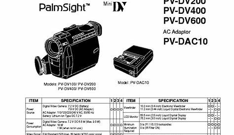 panasonic pv l657 camcorder user manual