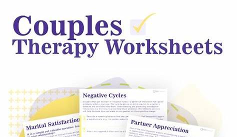 worksheets for couples therapy