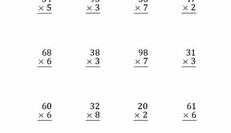 2 Digit By 2 Digit Multiplication Worksheets With Answers - Free Printable