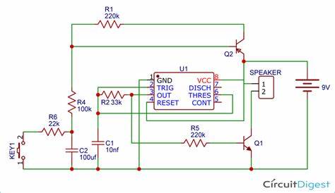 Building a Wailing Siren Circuit using a 555 Timer IC