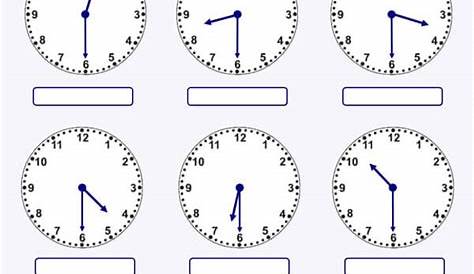 Clocks For Telling Time Math