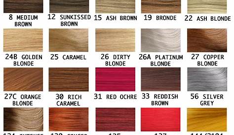 Wig Colour Chart | Tips Information | Star Style Wigs