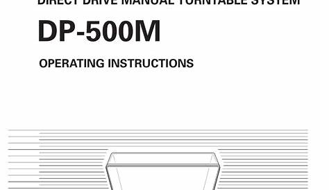 denon dp-300f manual
