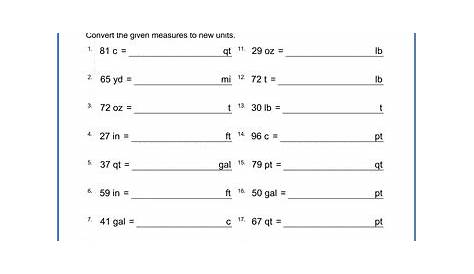 Grade 6 Measurement Worksheets - free & printable | K5 Learning