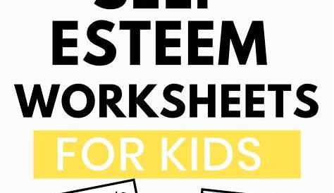 here are 18 printable self esteem worksheets pdf activities and