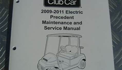 Club Car Precedent GOLF CART SERVICE REPAIR MANUAL BOOK IQ EXCEL System