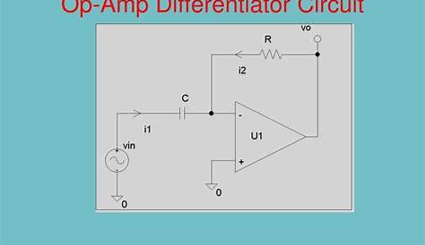 op amp differentiator circuit diagram