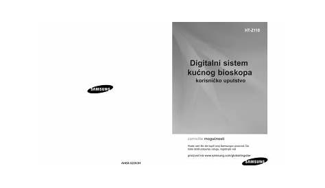 Samsung HT-Z110 User manual | Manualzz