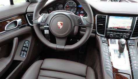 Marsala Red Interior Dashboard for the 2012 Porsche Panamera Turbo