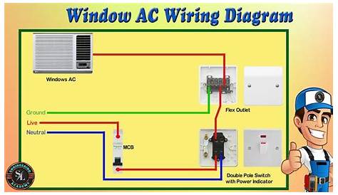 Window AC Wiring Diagram / Window AC Connection Diagram - YouTube
