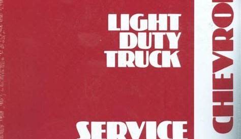 chevy truck owners manual pdf